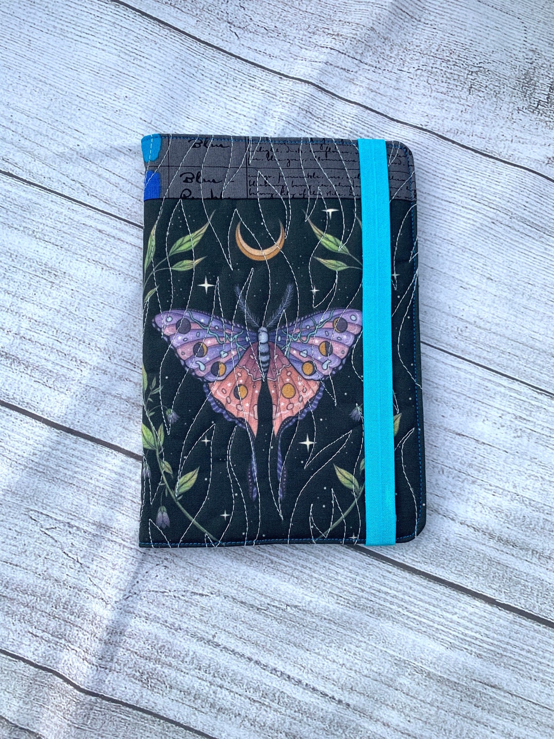 Quilted Notebook Cover Eco Notebook Gift Fabric Notebook Etsy
