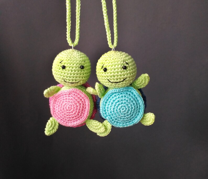 Car accessories crochet sea turtle Car rear view mirror Etsy