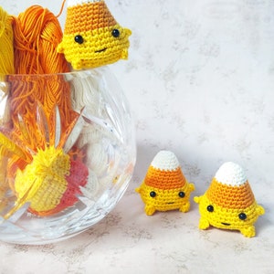 Candy Corn Halloween Crochet Pattern Cute Halloween - Etsy
