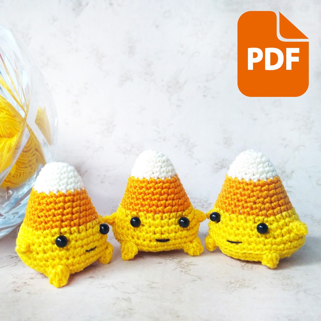 Mini Candy Corn Amigurumi Easy Crochet Pattern - PDF Instant Download ...