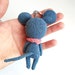Crochet Doll Mouse Pattern PDF Cute Keychain DIY Kawaii - Etsy