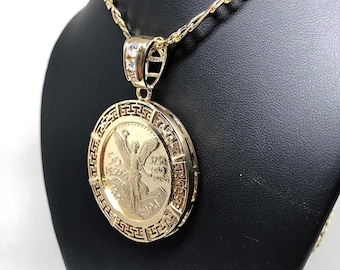 Gold Plated Coin Centenario Mexicano 