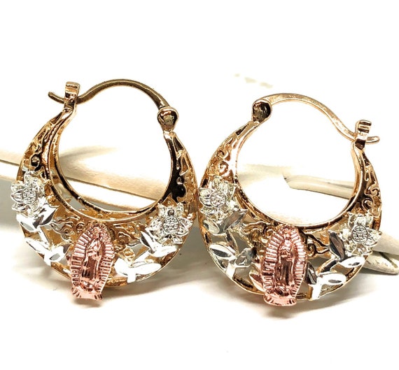 Pendientes De Virgen María Pendientes De Piedra De Cristal Pendientes De Virgen María Pendientes De Piedra De Cristal
