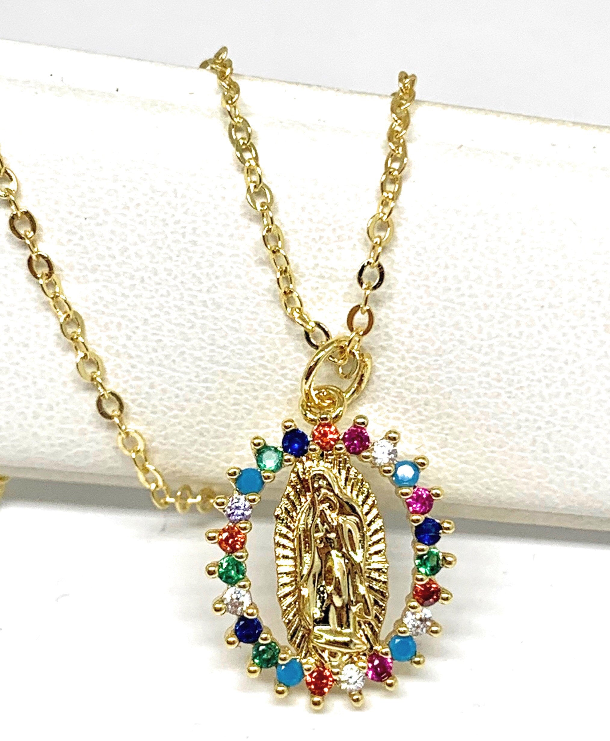キングアイス ネックレス Virgin Mary Portrait Necklace Virgin Mary Portrait Necklace | Marz Lyfe – King Ice