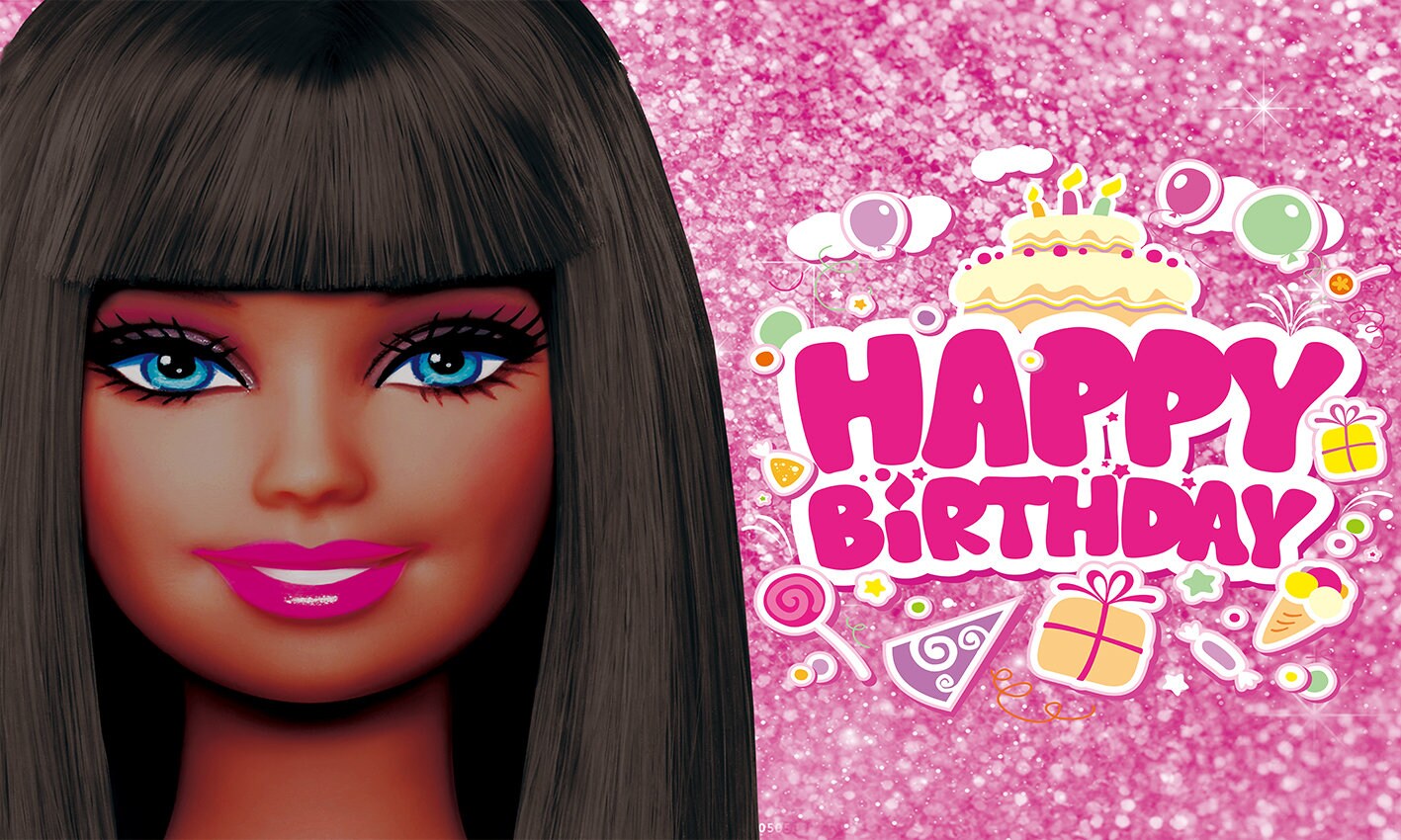 Black Barbie Backdrops for Girl Birthday Party Decorations - Etsy