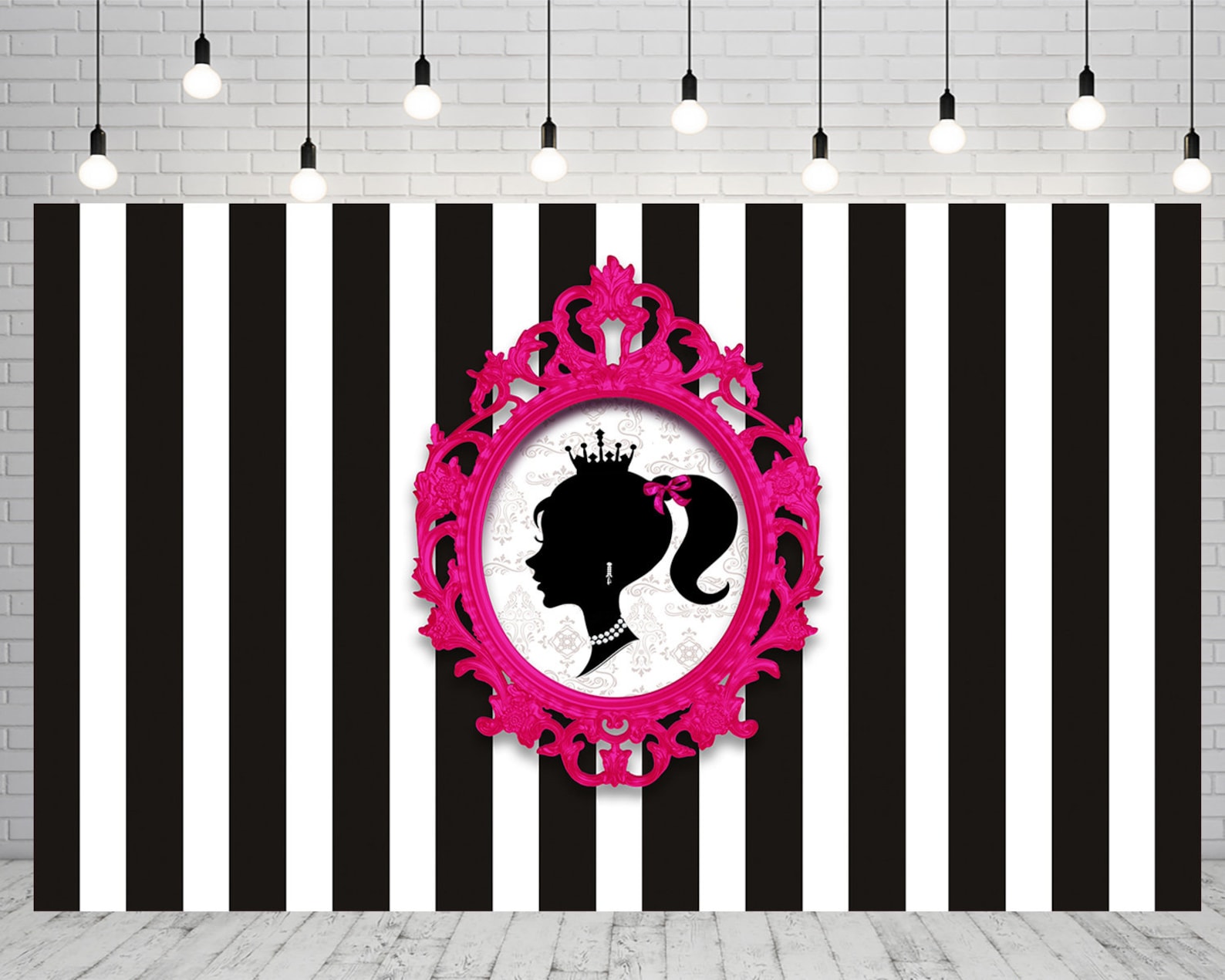Black Barbie Backdrop for Girls Birthday Party Decorations - Etsy