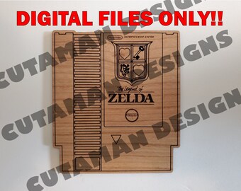 NES- Game Cartridge Coaster-Legend of Zelda-DIGITAL files ONLY!!