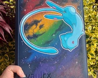 Fully Customisable Trading Card Binder, Hand Painted one of a kind unique art binder for trading cards