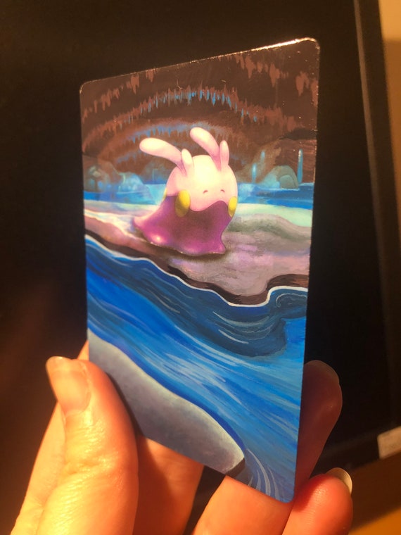 Goomy Hand Bemalt Veranderte Pokemon Karte Sammlerbare Etsy