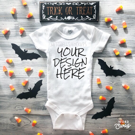 Baby Bodysuit Mockup Baby Halloween Bodysuit Mockup Etsy