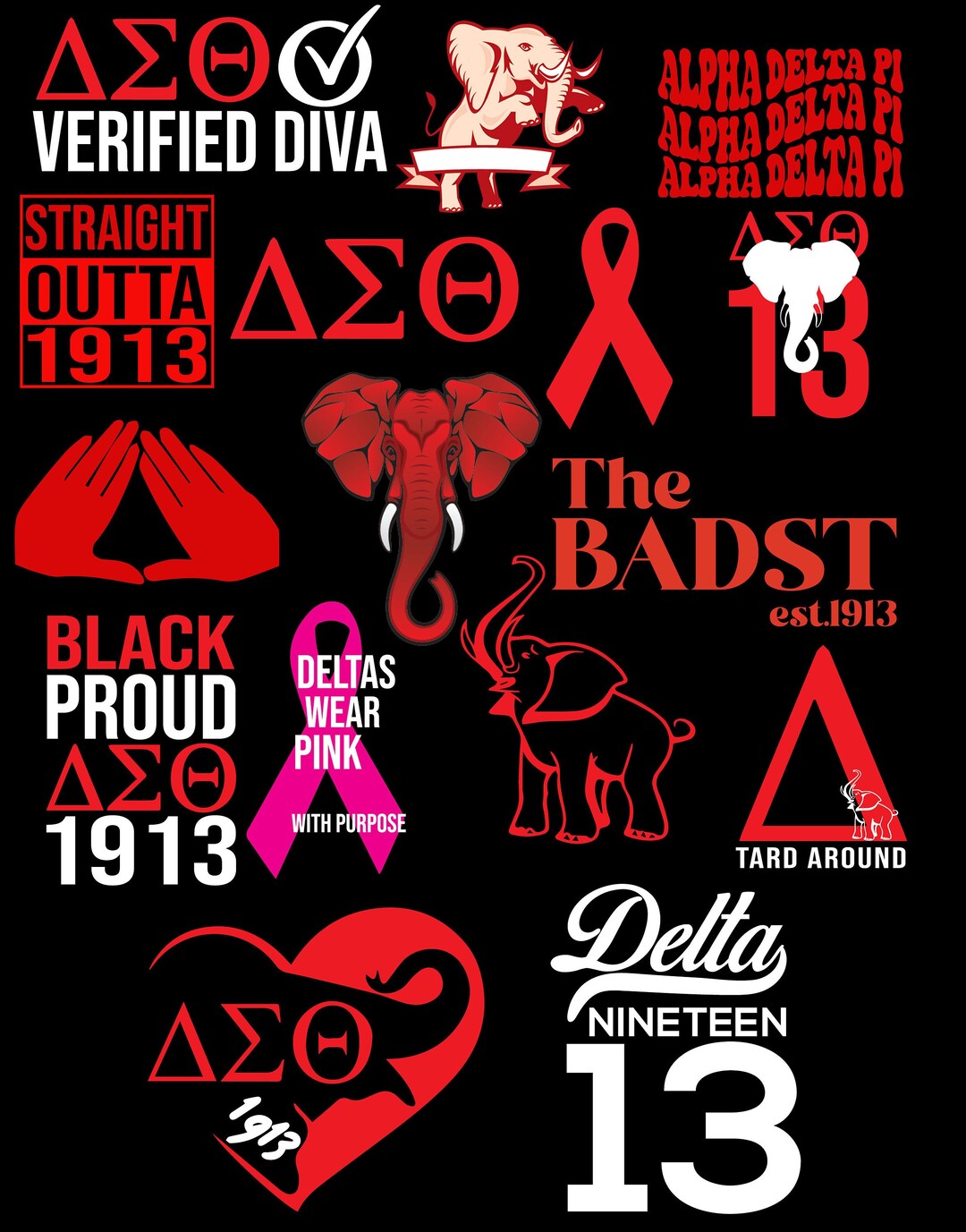 Delta Sigma Theta Svg Bundle,1913 Delta Sigma Theta, Delta Sigma Theta