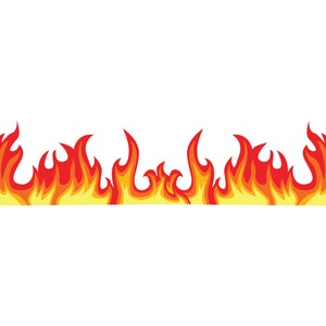 Ligne de flammes png, flammes svg, feu silhouette flammes clipart, feu svg, png clipart de feu svg, fire vector silhouette digital download file image 1