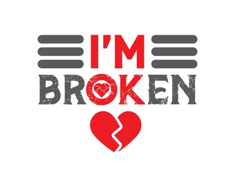 I'm Broken Svg - Etsy