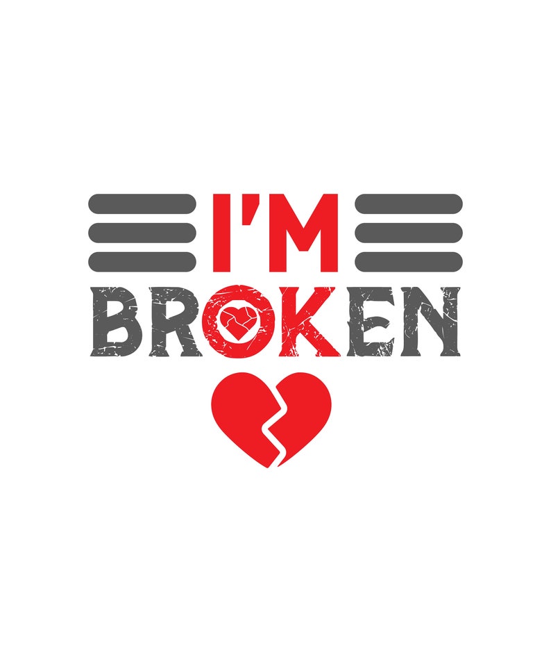 I'm Broken I'm Ok SVG Im Broken Png Im Ok Png - Etsy Denmark