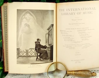 The International Library of Music for Home and Studio Vocal Series Volume 1 Songs, Low to Medium Voice Vintage 1935 First Edition Hardcover