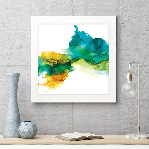 Abstract Flow Art Alcohol Ink Digital - Alcohol Wall Art Printable