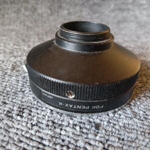 Adapter ring for C-mount lenses on Pentax K-mount bodies