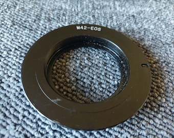 Adapter ring for M42 lenses on Canon Eos bodies