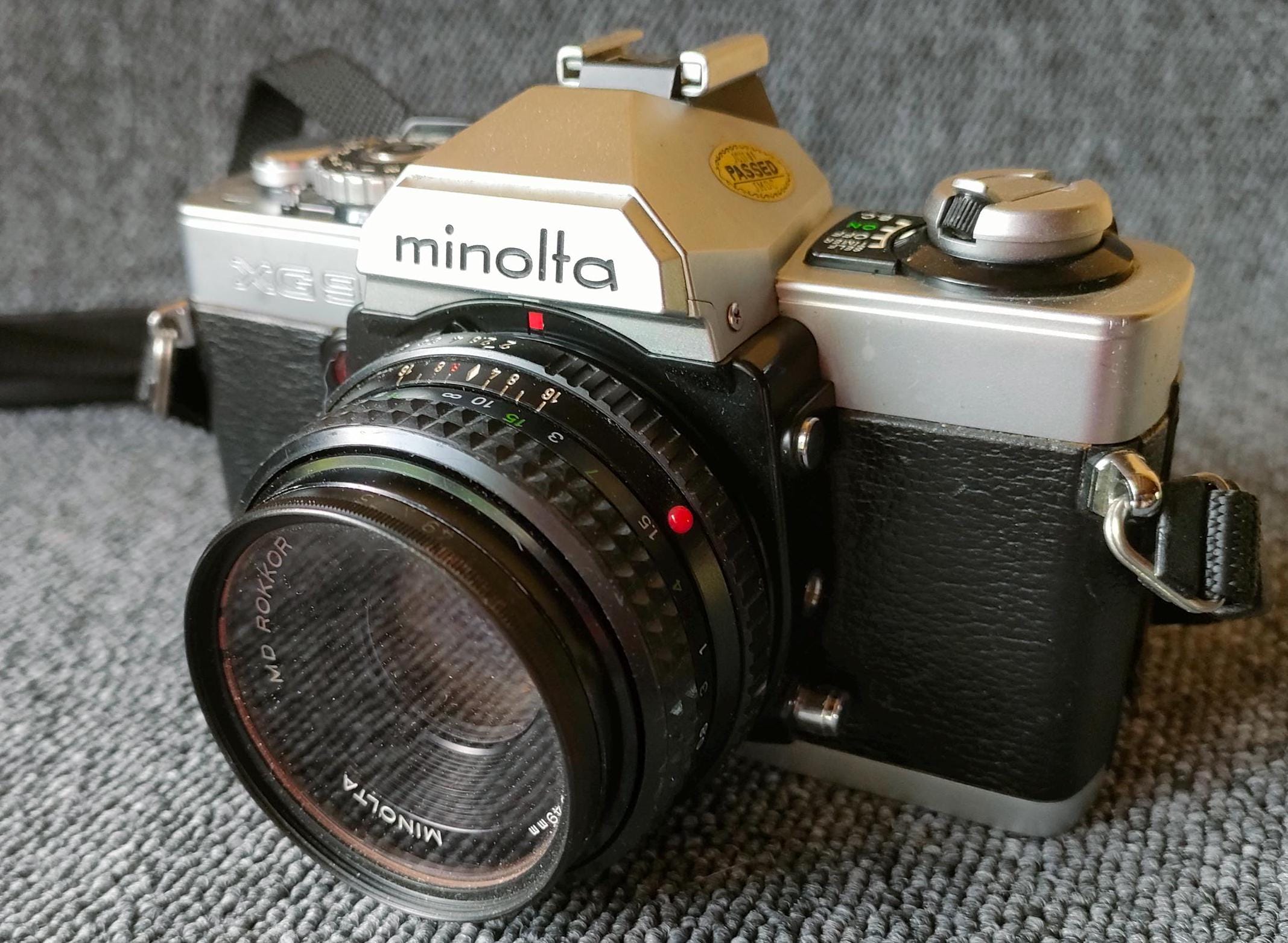 MINOLTA XG-M + objectif MD Rokkor 50mm f/1.7 - FR
