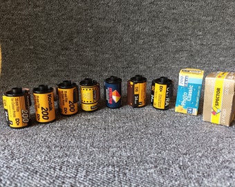 Expired 12 and 24 exposure color film bundle