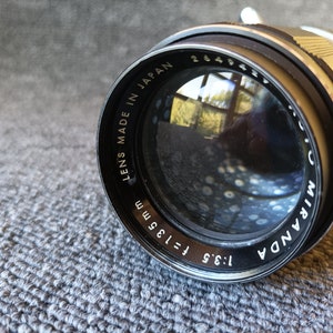 Miranda auto 1:3.5 135mm lens Miranda mount