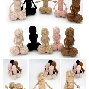 Crochet penis pillow and toy Mature amigurumi pattern for beginner image 8