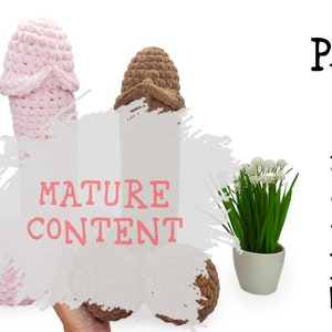 Peniskissen Häkelanleitung Amigurumi für Anfänger Lustiges reifes Geschenk