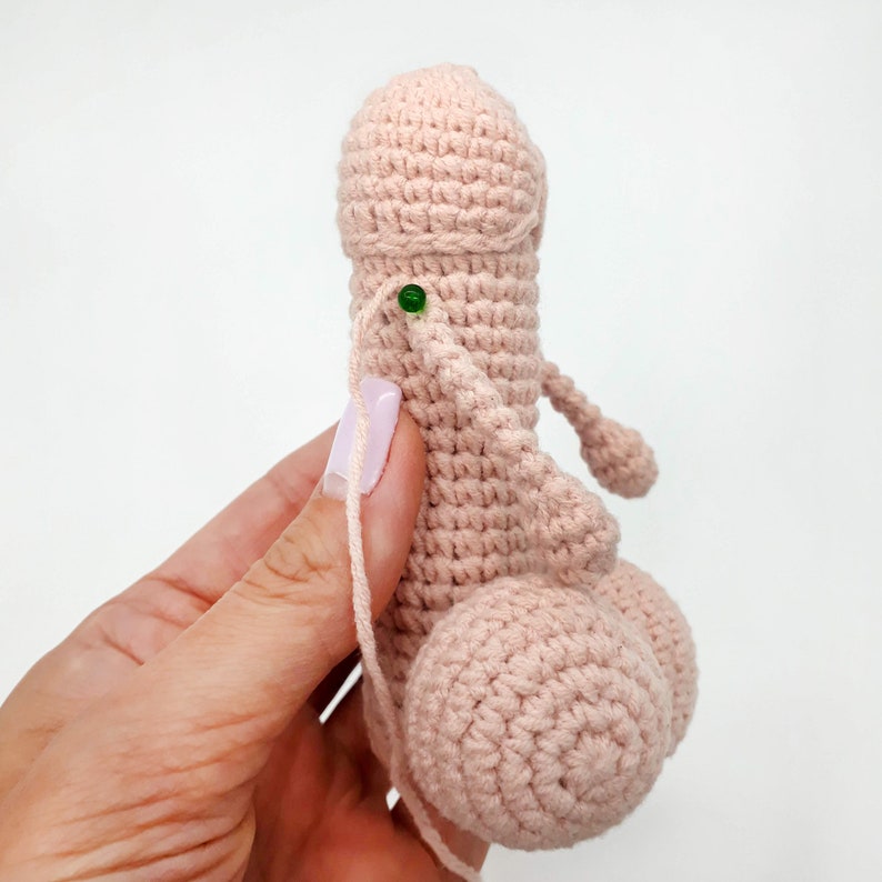 Crochet penis pillow and toy Mature amigurumi pattern for beginner image 6