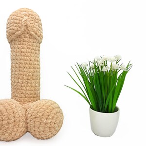 Crochet penis pillow and toy Mature amigurumi pattern for beginner image 10