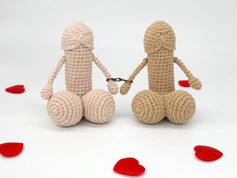 Crochet penis pillow and toy Mature amigurumi pattern for beginner image 9