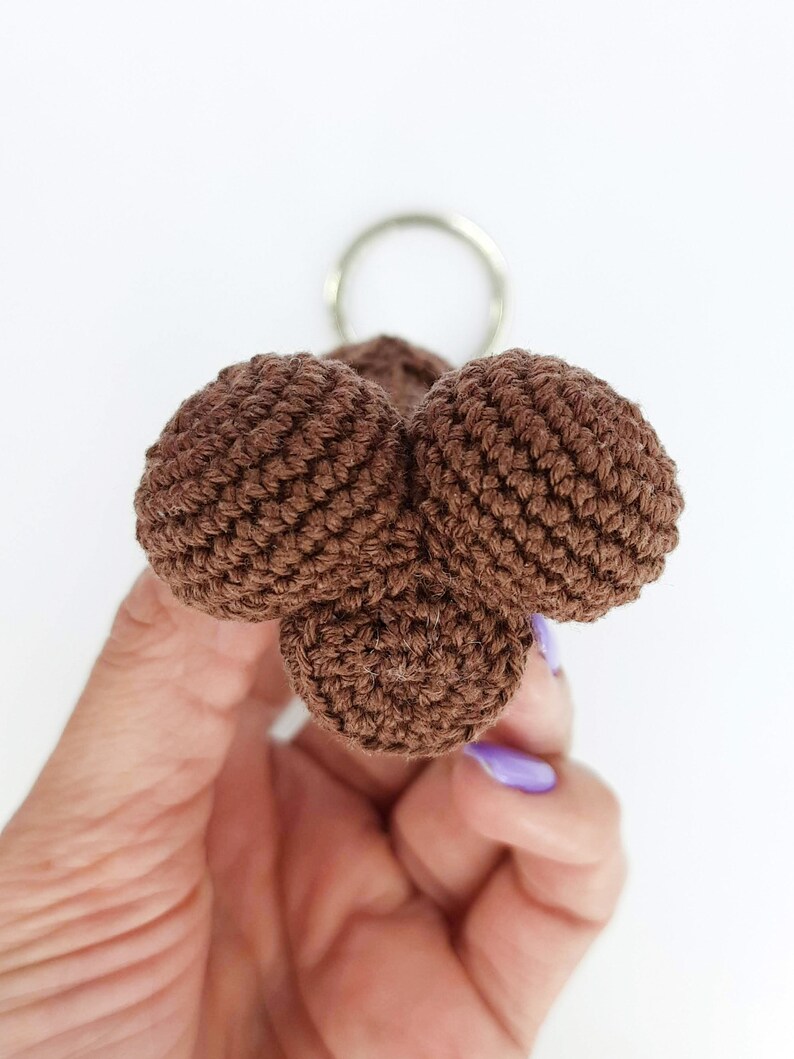 Crochet penis keychain Mature charm for bag or keys