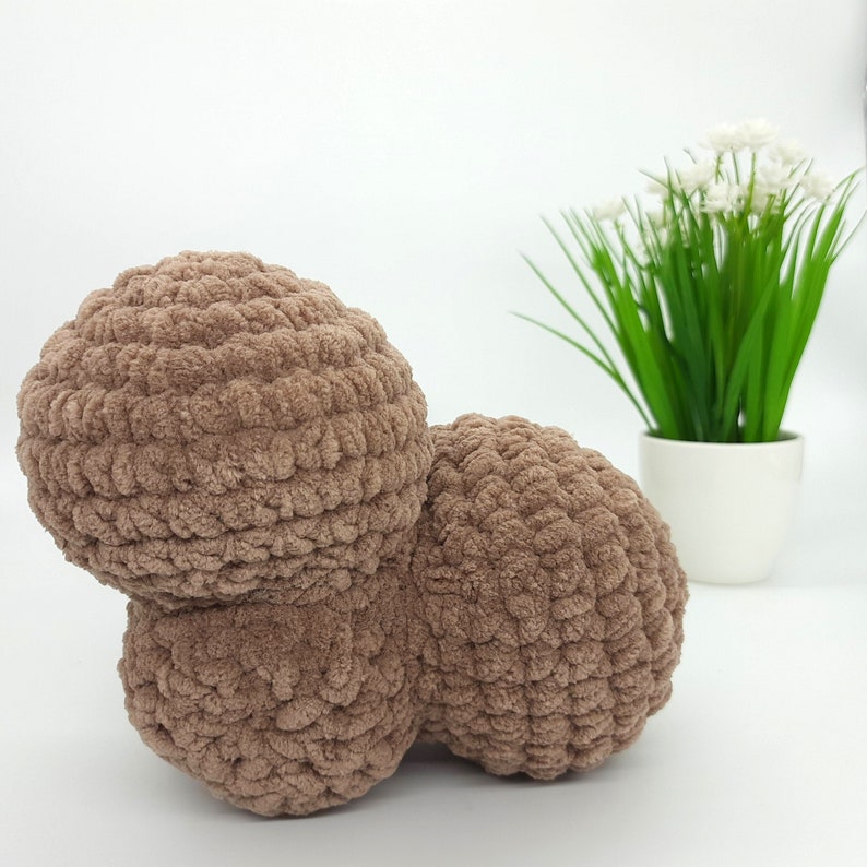 Cojín de ganchillo para pene patrón Amigurumi para principiantes Regalo divertido para maduros imagen 9