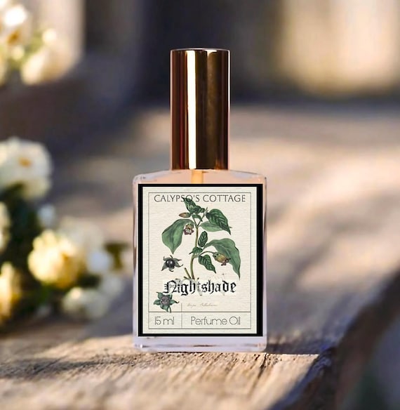 Nightshade Perfume - Dark Berries, Moonlit Florals, Vanilla Absolute, Haunted Woods- Indie Fragrance- Goth Perfume
