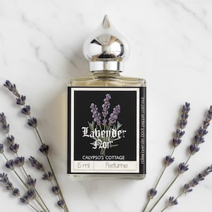 Lavender Noir Perfume: Bergamot, Iris & Black Pepper - Indie Fragrance