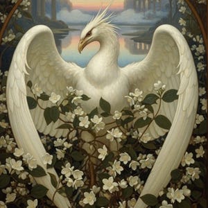 White Phoenix Perfume: Jasmine, Green Tea, Mystical Woods - Indie Fragrance