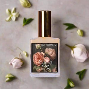 Victorian Rose Perfume -Damask Rose, Iris, White Musk, Cashmere - Indie Fragrance