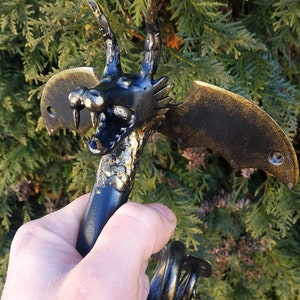 Dragon door handle, door handle, metal handle, hand forged handle, barn door handle, door decor, forged hardware, metal forged handle