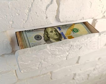 Caja fuerte secreta con compartimento oculto y soporte de pared. Almacenamiento oculto único, caja de escondite secreta, llavero secreto, decoración de seguridad para el hogar.
