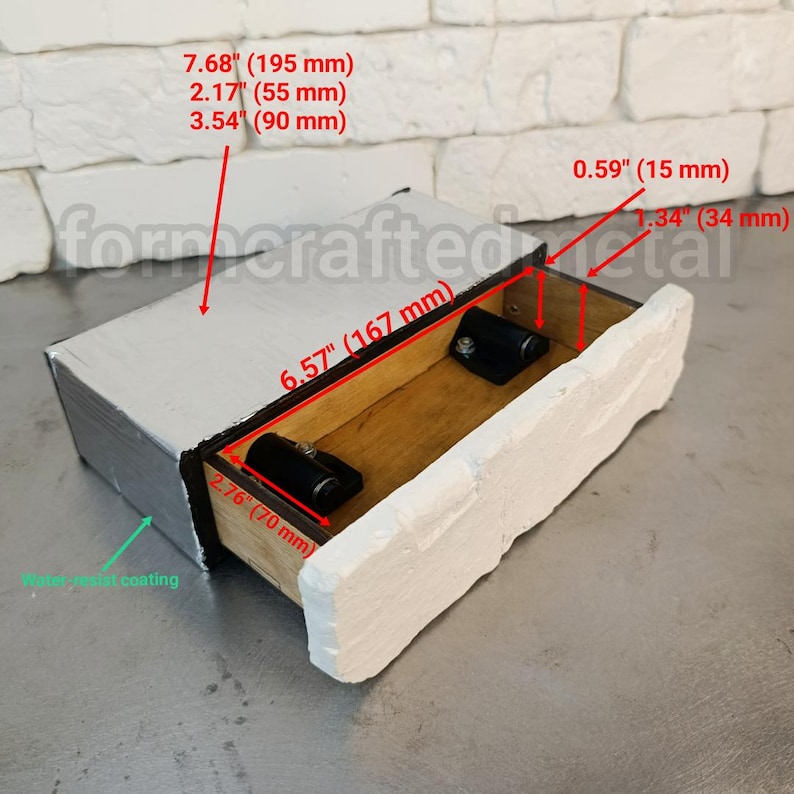 Hidden Compartment Secret Diversion Safe With Wall Mount Unique ...