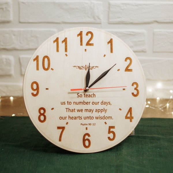 Bible Verses Clock Etsy