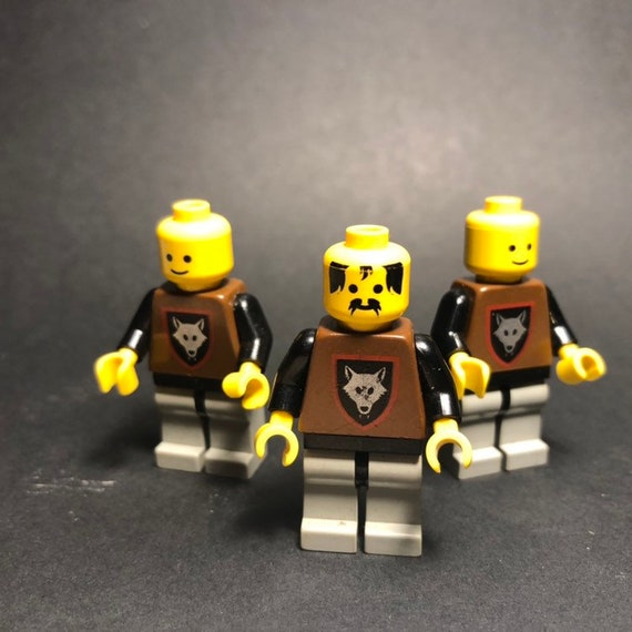 3 Tan Minifigure Back Pack Baskets ~ Lego ~ NEW ~ Castle