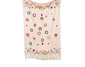 Home Decor Throw Picnic Throw Ethnic Décor,Decorative Sofa Throw, Beautiful Cotton Handmade Moroccan Throw, Boho Chick Blanket,Beach Blanket