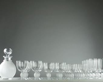 ラリック フランス クリスタルガラス 鳥 2羽の鳩 カルーセル 香水瓶