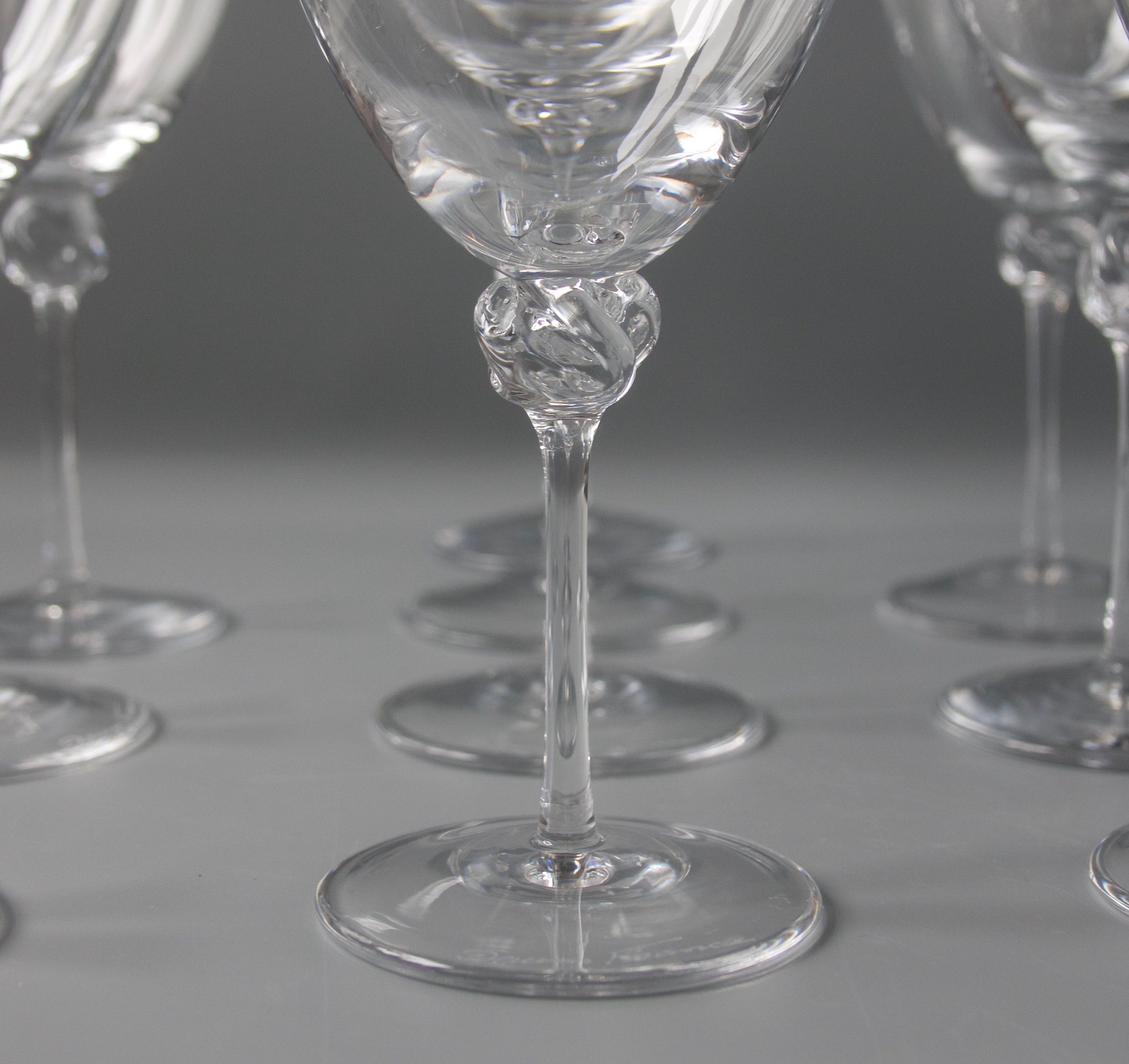 Daum France 'Bolero' White Wine Crystal Glasses 19 Etsy