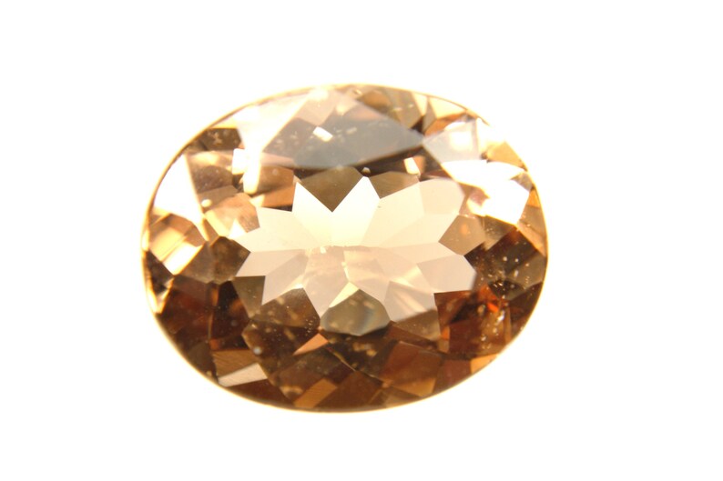 Gorgeous Imperial Tea Color Topaz Oval 13x10.5mm