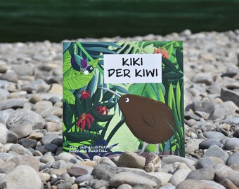 Childrens book about a Kiwi bird "Kiki the Kiwi" (only german, Softcover)