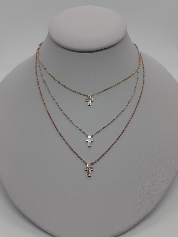 SILVER925 CROSS TOP NECKLACE /シルバー/ネックレス（Silver
