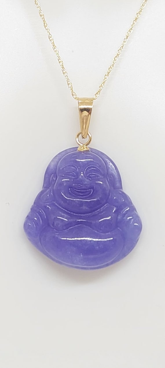 インド紫色の仏像デザインペンダント