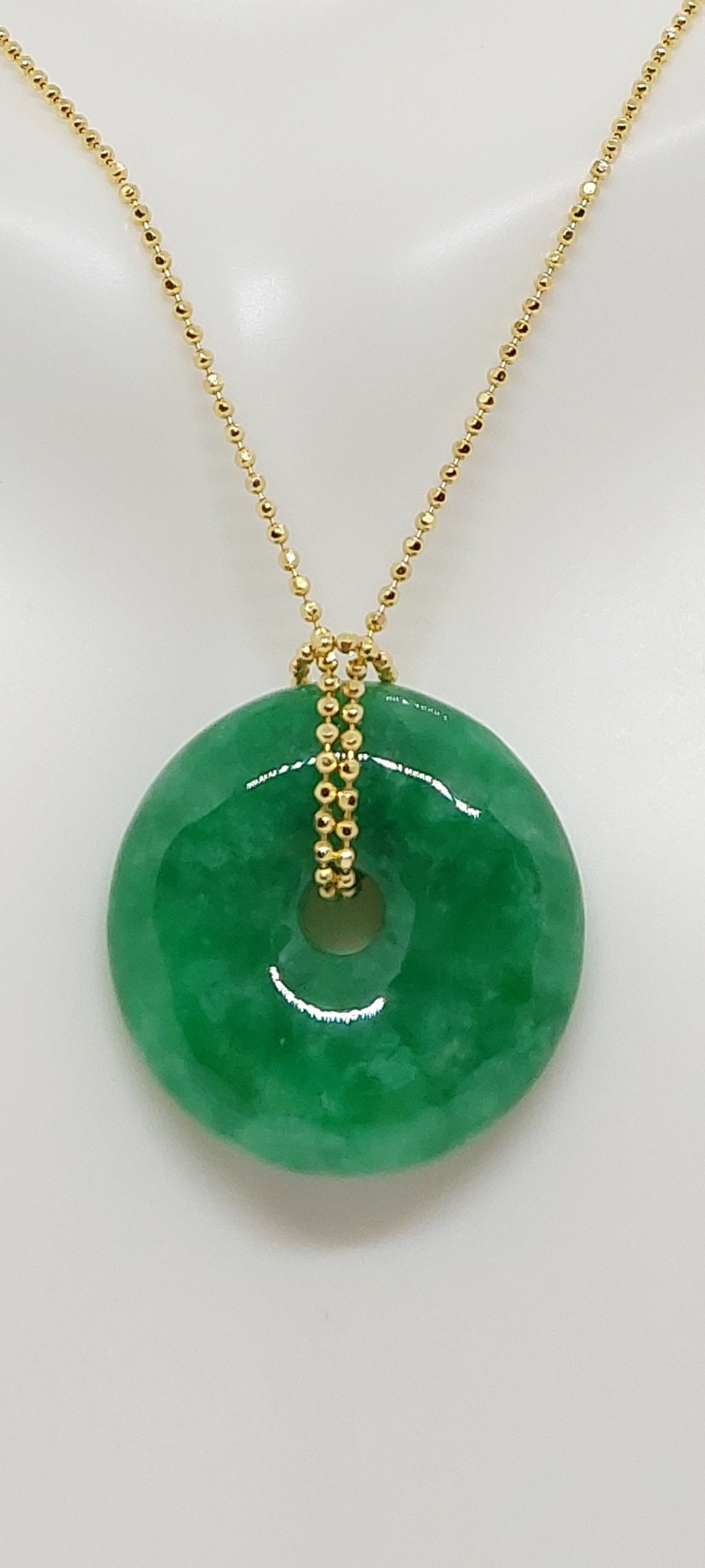 ネックレス・ペンダント Petite Donut Ring Pendant Necklace Necklace - Mini diamond donut on chain | Ginette NY