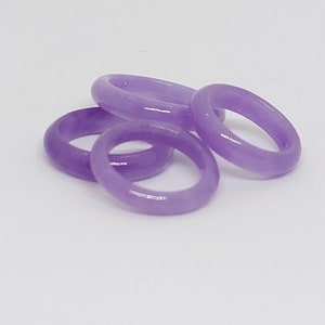 LAVENDER Jade Band Ring. Purple Ring. Band Jade Ring for her/him. Gemstone Ring. Lavender Jade LOVER. All Ring size Available. Purple Ring.